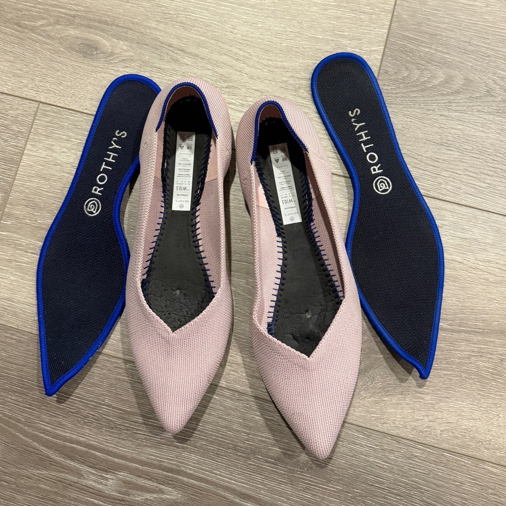 Rothy's The Point shoe in light pink - Picture 5 of 11